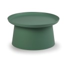 Plastikowy stolik do kawy FUNGO średnica 700 mm, zielony