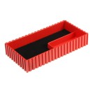 Plastová krabička na mikrometer 35-200x100 mm, červená