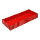 Plastová krabička na nářadí 35-250x100 mm, červená