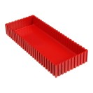 Plastová krabička na náradie 35-100x250 mm, červená