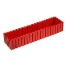 Plastová krabička na náradie 35-200x50 mm, červená