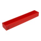 Plastová krabička na náradie 35-300x50 mm, červená