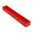 Plastová krabička na náradie 35-50x350 mm, červená