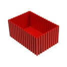 Plastová krabička na náradie 70-100x150 mm, červená
