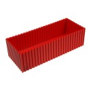 Plastová krabička na náradie 70-250x100 mm, červená