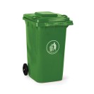 Plastová popolnica na triedený odpad 240 litrov, zelená