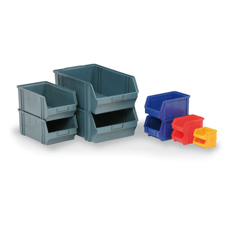 Plastové boxy, 205 x 335 x 149 mm, červené