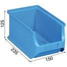 Plastové boxy PLUS 3, 150 x 235 x 125 mm, modré, 24 ks