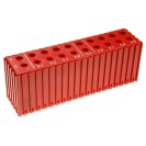 Plastový box na ukladanie vrtákov s priemerom 8–9,9 mm, modul 20x5, 20 dutín, červená