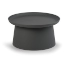 Plastový kávový stolek FUNGO průměr 700 mm, šedý