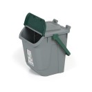 Plastový odpadkový kôš na triedenie odpadu ECOLOGY, sivá/zelená