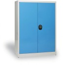 Plechová dielenská skriňa na náradie demontovaná, 1150 x 850 x 390 mm, modrá