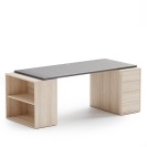Pracovná doska stola BLOCK, 1600 x 800 x 25 mm, grafitová