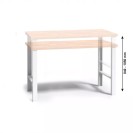 Pracovný stôl do dielne WL, buková škárovka, nastaviteľné kovové nohy, 1700 mm