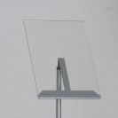 Prezentační stojan A4, šedostříbrný
