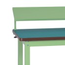 Přídavná police na nářadí pro pracovní stoly do dílny GL, nosnost 20 kg, 1500 x 300 x 450 mm