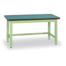 Profesionálny dielenský stôl GL, MDF + PVC doska, pevné oceľové profily, 1500 mm
