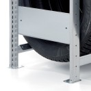 Regál na pneumatiky, 2500 x 1000 x 400 mm, základný