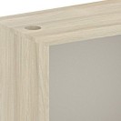 Regalschrank, Regal FUTURE, 800 x 400 x 600 mm, Weiß/Eiche