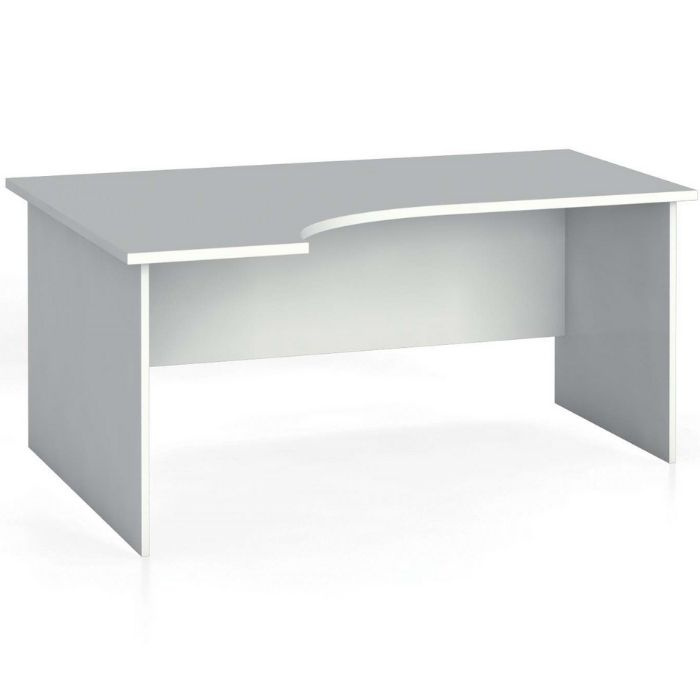Rohový kancelářský pracovní stůl PRIMO FLEXI, 1600 x 1200 mm, bílá, levý