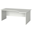 Rohový kancelářský pracovní stůl PRIMO FLEXI, 1800 x 1200 mm, bílá, pravý