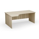 Rohový kancelársky pracovný stôl PRIMO Classic, 1800 x 1200 mm, ľavý, dub prírodný