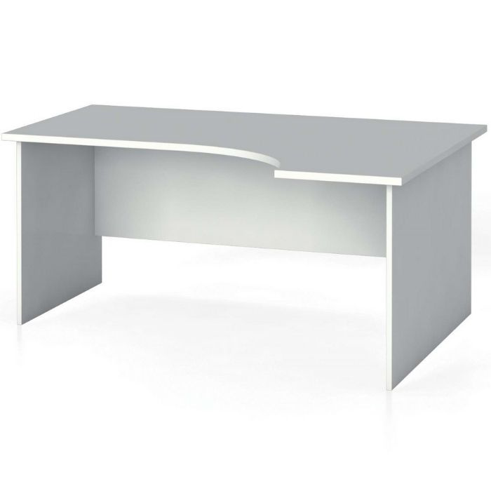 Rohový kancelársky pracovný stôl PRIMO FLEXI, 1600 x 1200 mm, biela, pravý