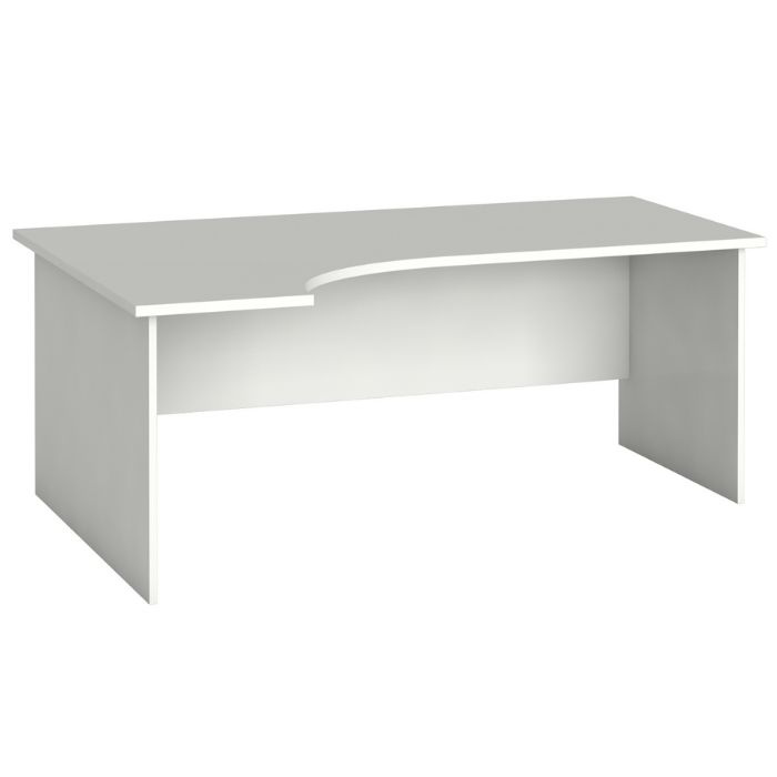 Rohový kancelársky pracovný stôl PRIMO FLEXI, 1800 x 1200 mm, biela, ľavý