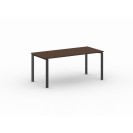 Rokovací stôl INFINITY s čiernou podnožou 1800 x 900 x 750 mm, orech