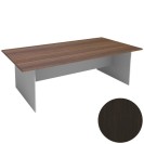 Rokovací stôl PRIMO FLEXI 2400 x 1200 mm, hranatý, sivá / wenge