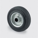 Samostatné koleso, kovový disk, čierna guma, 100 mm