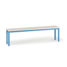 Šatníková lavica, sedák - laty, dĺžka 1500 mm, modrá