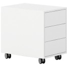 Schreibtischcontainer, Rollcontainer LAYERS, 3 Schubladen, 400 x 600 x 575 mm, weiß