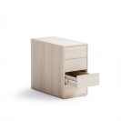 Schreibtischcontainer, Schreibtisch-Unterschrank BLOCK Wood, 4 Schubladen
