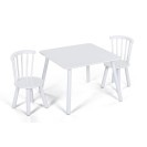Set dětského stolu se 2 židlemi CLASSIC, bílá