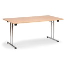 Składany stół konferencyjny FOLD, 1400x690 mm, buk