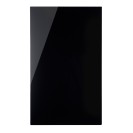 Sklenená magnetická tabuľa na stenu, 780 x 480 mm, čierna