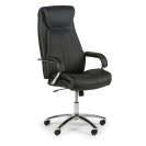 Skórzane krzesło biurowe NEXUS, czarne