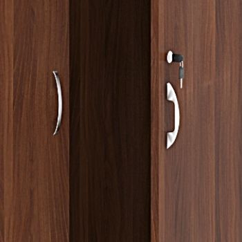 Skriňa šatňová MIRELLI A+ s výsuvom, 800 x 400 x 1800 mm, orech