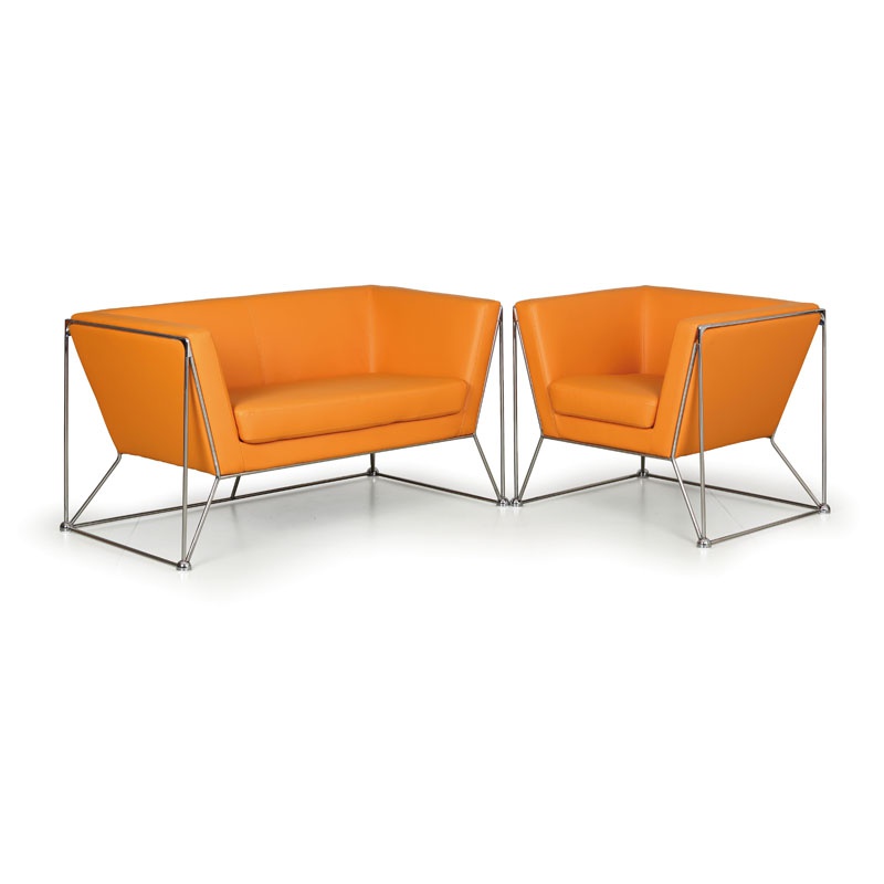 Sofa NET, 2 Sitzplätze, orange
