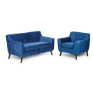 Sofa NORDIC, 3-osobowa, niebieska