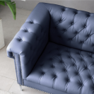 Sofa RICK, 2-osobowa, niebieska