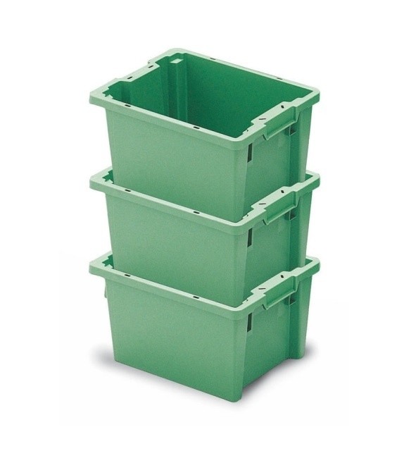 Stohovateľná a zasúvacia prepravka TELLUS 600 x 400 x 350 mm