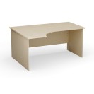 Stół biurowy ergonomiczny PRIMO Classic, 1600 x 1200 mm, lewy, brzoza