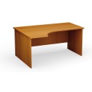 Stół biurowy ergonomiczny PRIMO Classic, 1600 x 1200 mm,  lewy, czereśnia