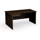 Stół biurowy ergonomiczny PRIMO Classic, 1600 x 1200 mm, lewy, wenge