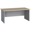 Stół biurowy PRIMO FLEXI, prosty 1600 x 800 mm, szary / brzoza