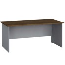 Stół biurowy PRIMO FLEXI, prosty 1600 x 800 mm, szary / orzech