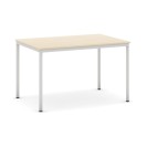 Stół do jadalni i stołówki, 1200 x 800 mm, jasnoszara konstrukcja, brzoza