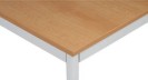 Stół do jadalni i stołówki, 800 x 800 mm, jasnoszara konstrukcja, buk